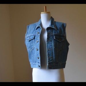 Vintage Denim Vest By Rafaella